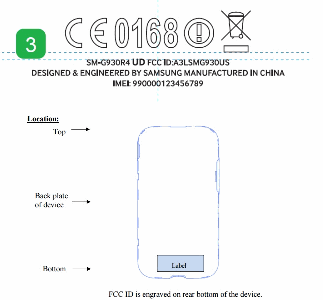 Samsung Galaxy S7 primeşte certificarea de la FCC, în toate variantele pentru operatorii americani: SM-G930 A/V/P/T/R4