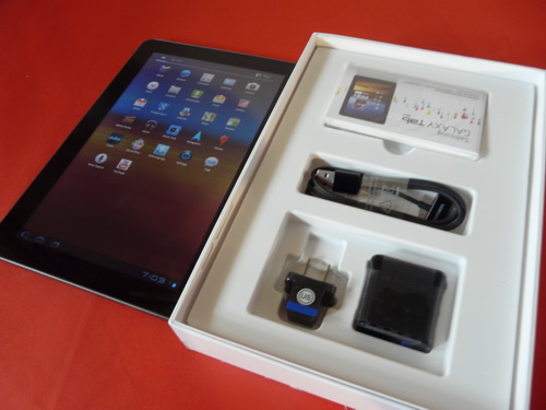Samsung Galaxy Tab 10.1 despachetat
