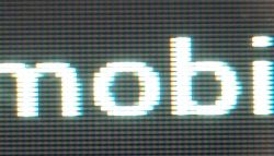 Display Samsung Galaxy Tab 3 10.1 la microscop, pe negru