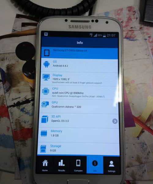 Iată cum se prezintă Samsung Galaxy S4 În câteva teste de tip benchmark a versiunii Beta Android 4.4.2 KitKat