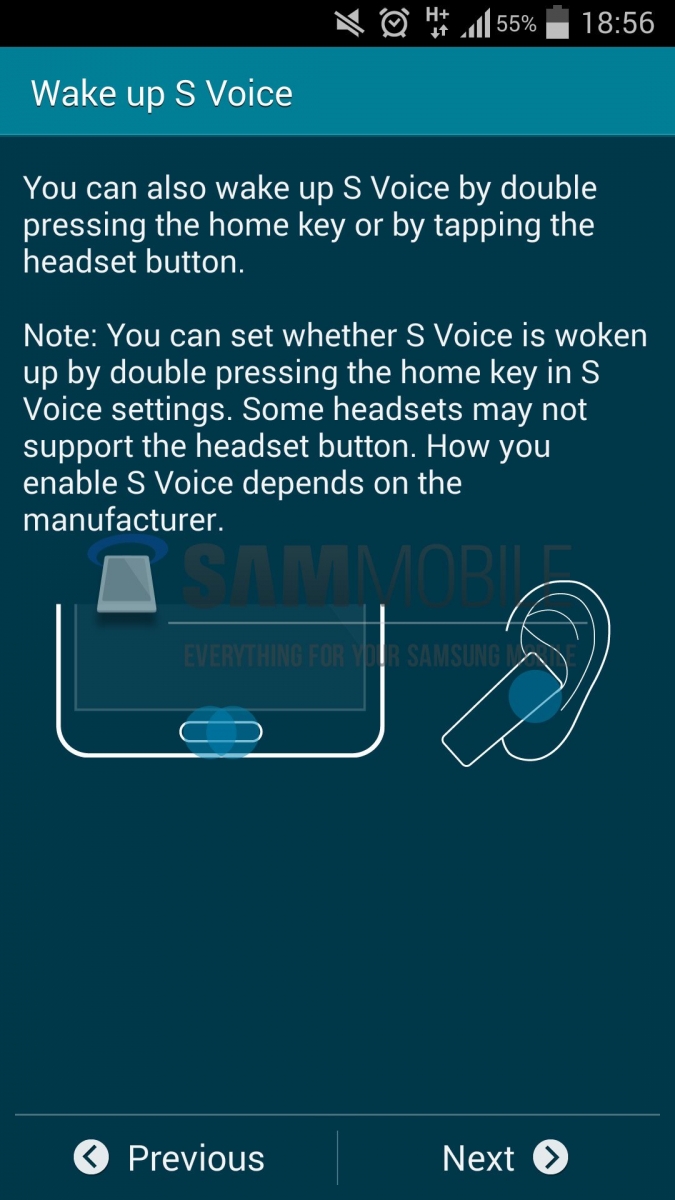 Iată cum va arăta nouă aplicație Samsung S Voice de pe Galaxy S5