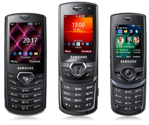 Samsung Shark, gama de telefoane pentru social networking, la pret rezonabil