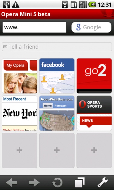 Opera Mini acum si pe Android