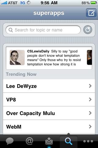 Twitter are acum aplicatie oficiala pe iPhone