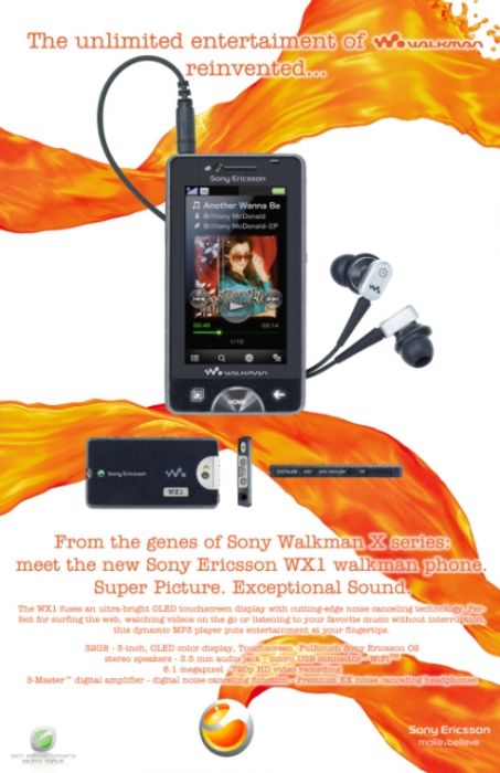 Cony Ericsson WX1 so WS1 concept
