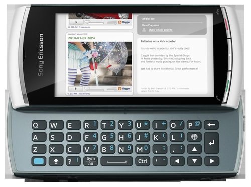 MWC 2010: Sony Ericsson Vivaz pro, smartphone-ul full QWERTY pentru messaging si social networking