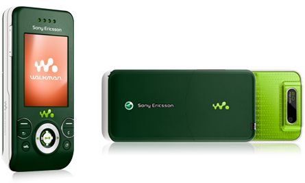 Sony Ericsson W580i Jungle Green