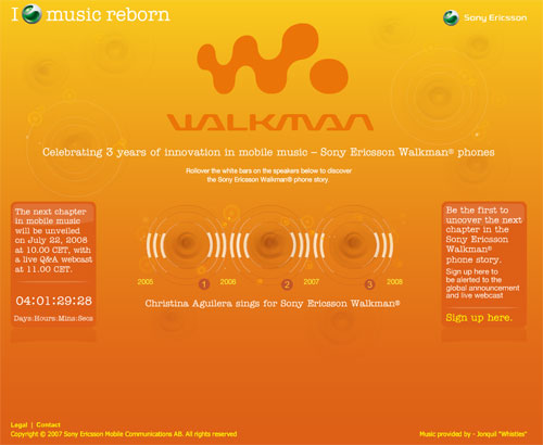 Sony Ericsson: Sony Ericsson gata de noi lansari, pregateste un site Walkman
