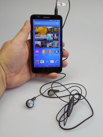 Sony Xperia E4 pe partea audio