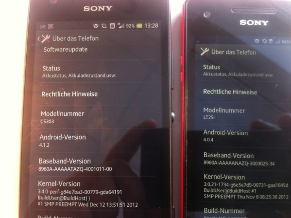 Sony Xperia SP surprins În noi imagini hands on, comparație cu Xperia V