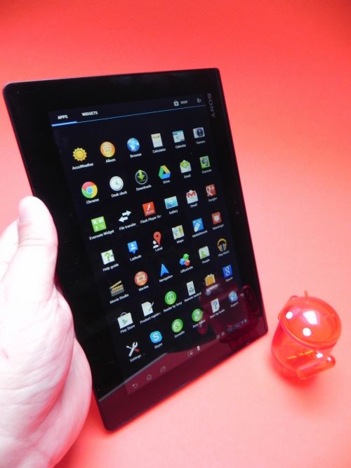 Sony Xperia Tablet S, glare