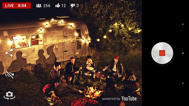 Sony Xperia Z2 suporta streaming direct pe YouTube cu aplicația Live on YouTube