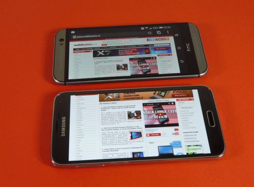 Samsung Galaxy S5 versus HTC One M8