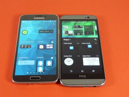 Samsung Galaxy S5 versus HTC One M8
