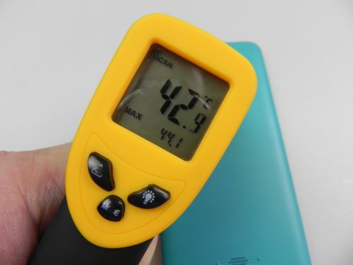 Wiko Rainbow a atins 44.1 grade Celsius, după 15 minute de Riptide GP2