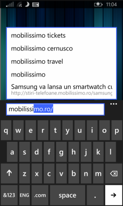 Tastatura Windows Phone 8.1