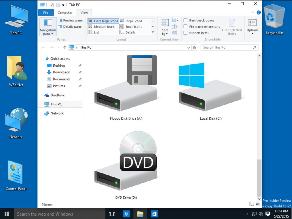 Windows 10 Build 10125