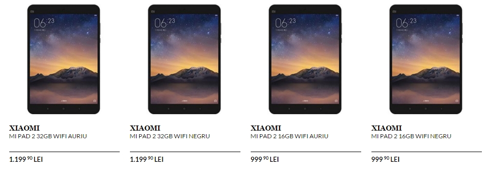 Tableta Xiaomi Mi Pad 2 poate fi cumpărată de astăzi prin intermediul QuickMobile.ro; costă 999 lei în varianta cu 16 GB de stocare
