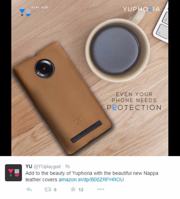 Următorul telefon cu spate din piele vine din India; Yu Yuphoria primeşte un capac spate din piele Nappa, ce costă 7 dolari