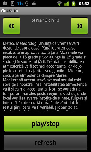 GoListen - aplicație românească pentru telefoane Android care Îți citește știrile