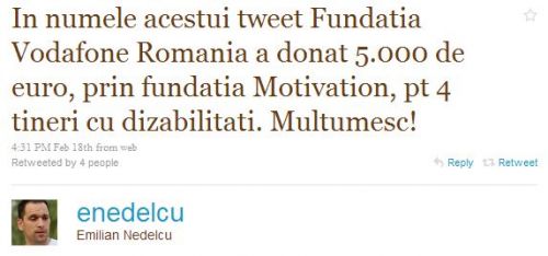 Tweet de 5000 Eur