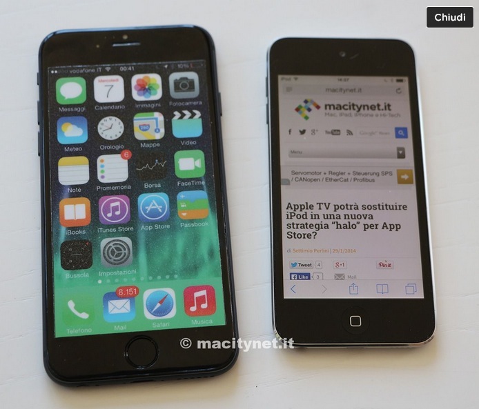 O nouă machetă de iPhone 6 ajunge a fi comparată cu iPod Touch