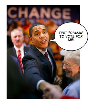 Samsung: Barrack Obama si Hillary Clinton votati prin SMS