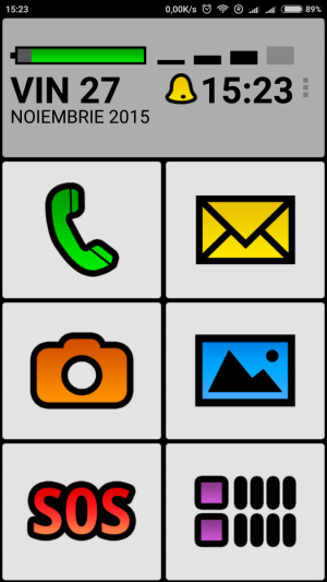 big launcher android free telefon seniori