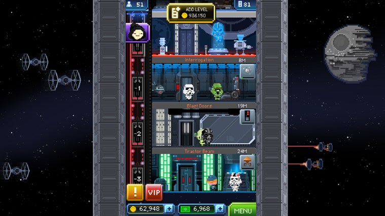 Star Wars Tiny Death Star Review (ASUS VivoTab Note 8): Tiny Tower Întâlnește Star Wars Într-un titlu foarte inedit (Video)