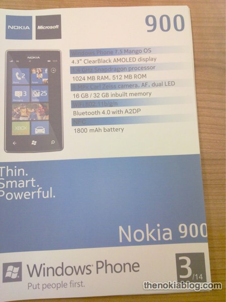 Nokia 900 ajunge pe web înainte de Nokia World 2011!