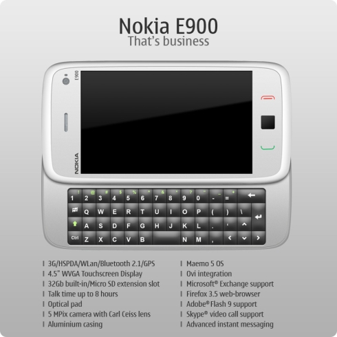 Nokia E900 concept