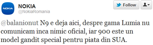 Despre gama Lumia nu comunicam inca nimic oficial, iar 900 este un model gandit special pentru piata din SUA.