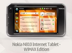 Nokia: Nokia va anunta Internet tabletul N810 cu WiMAX la CTIA