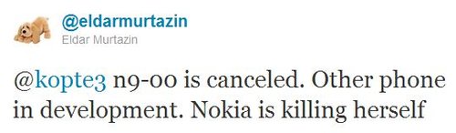 Nokia N9 anulat?