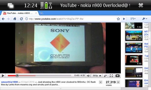 Google Chrome pe Nokia N900