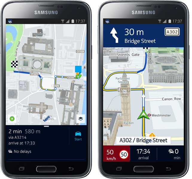 Nokia HERE disponibil acum pe toate terminalele Android compatibile, exclusivitatea Samsung ramane in aer