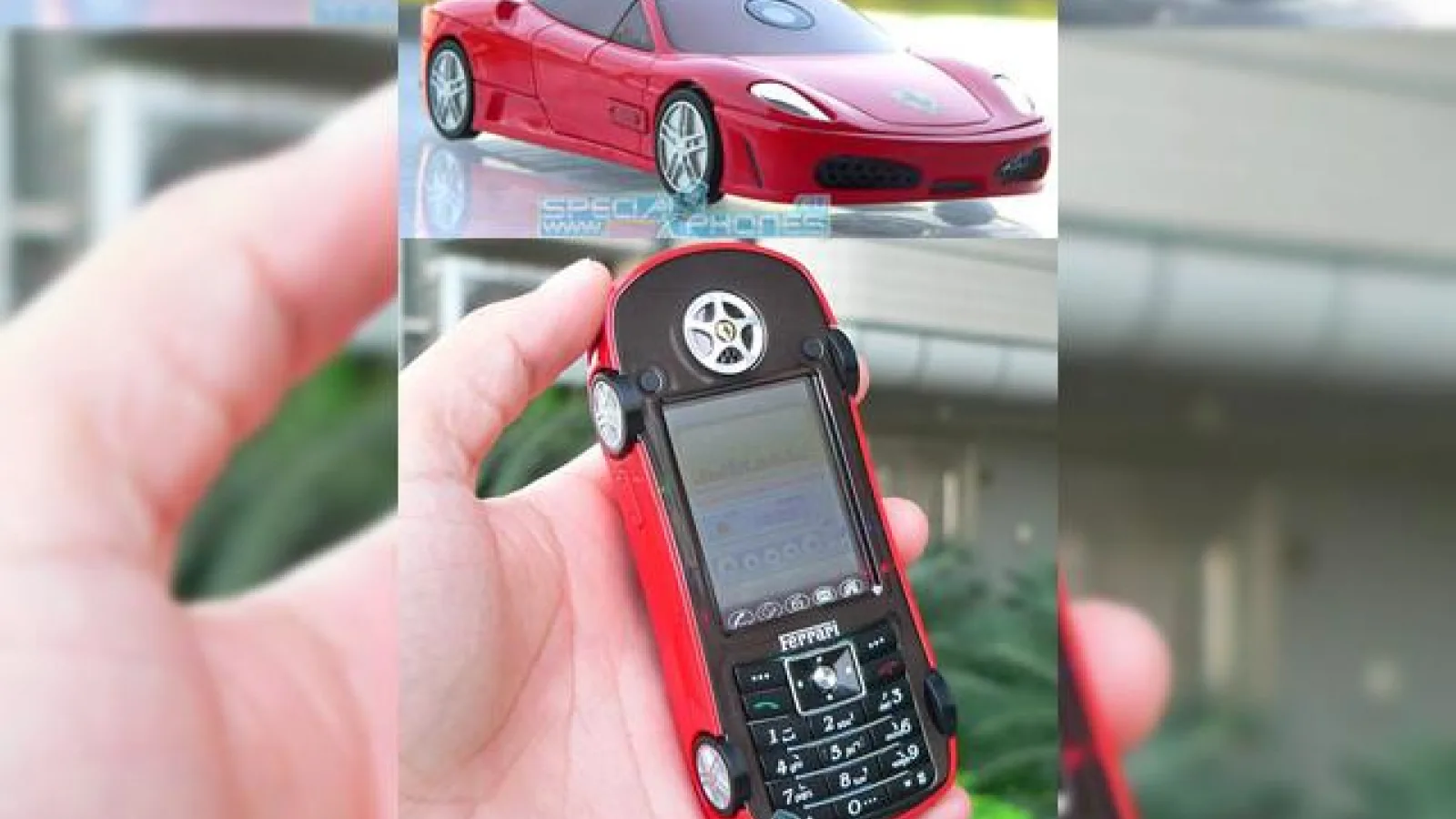 Telefonul Ferrari arata ca o masina, dar e mult mai ieftin