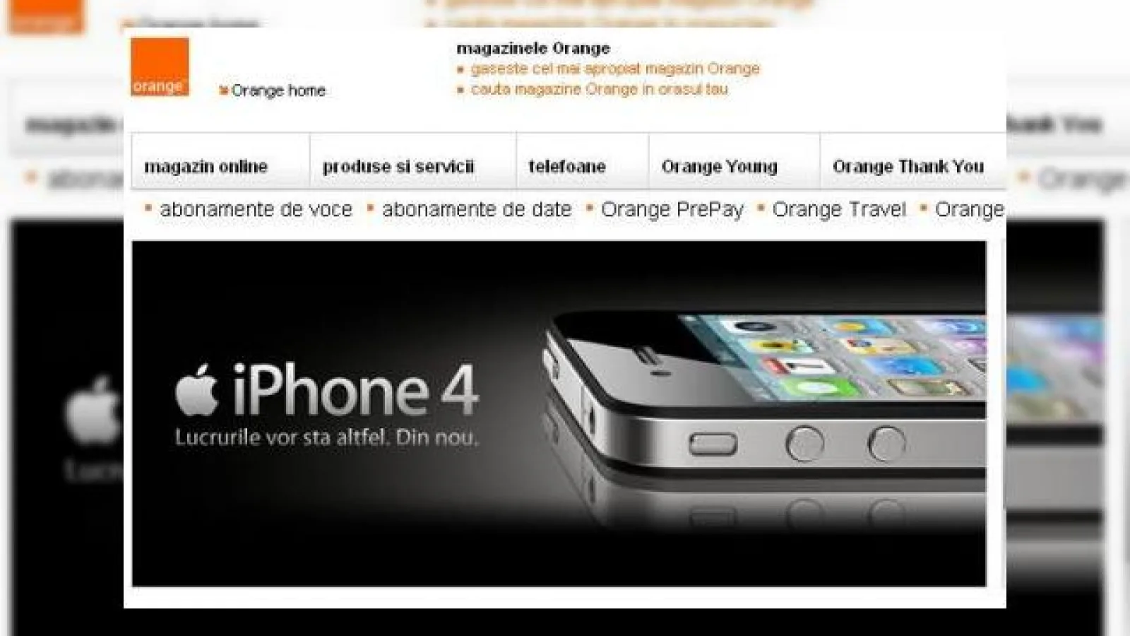 iPhone 4 disponibil prin Orange Romania de ASTAZI! Iata un istoric al telefoanelor Apple in Romania