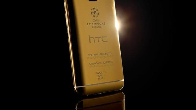 <b>HTC One M9 primeşte o versiune din aur de 24 de karate, cu ocazia finalei Champions League de pe 6 iunie</b>După cum probabil ştiţi deja, HTC este unul dintre sponsorii principali ai competiţiilor UEFA Champions League şi Europa League. Ei bine, cu ocazia finalei Champions League de pe 6 ianuarie, de la Berlin HTC a lansat o versiune din aur a lui HTC One...