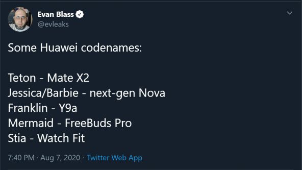 Celebrul zvonac Evan Blass a postat pe web câteva detalii despre terminal, care includ şi un nou format de pliere