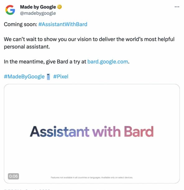 Google Assistant fuzionează cu Bard AI; Ce funcţii noi apar?