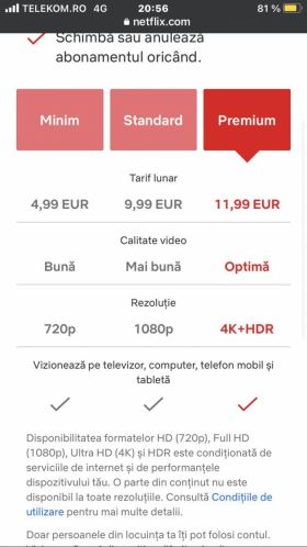 Netflix s-a ieftinit în România; Iată cât costă abonamentul de bază