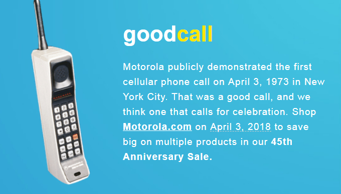 Motorola se pregăteşte să aniverseze 45 de ani de la primul apel de pe un telefon mobil; Iată când e aniversarea