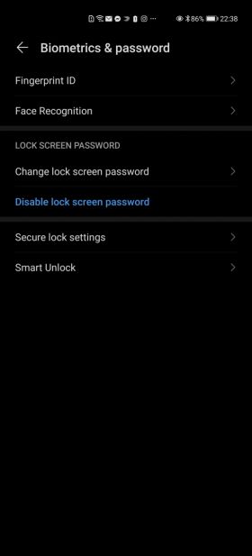 Huawei P40 Pro securitate