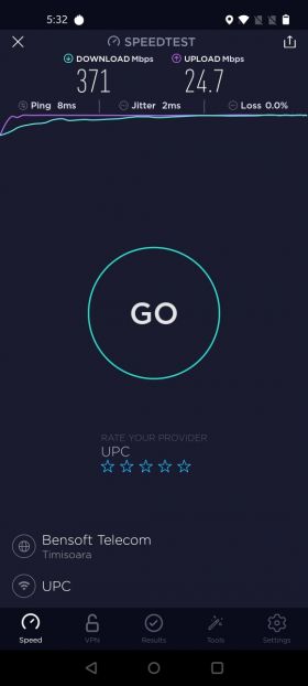 Speedtest OnePlus 8