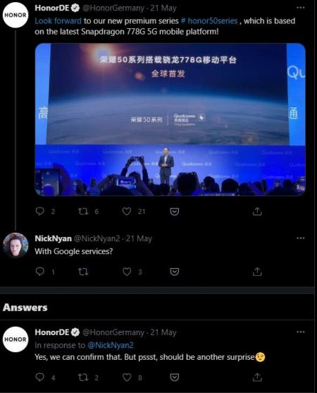 Serviciile Google revin pe telefoanele Honor.