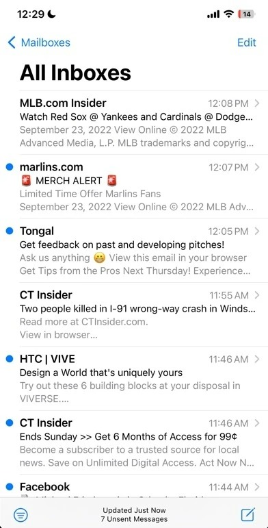 Un bug din iOS 16 te va bloca în afara contului Apple Mail