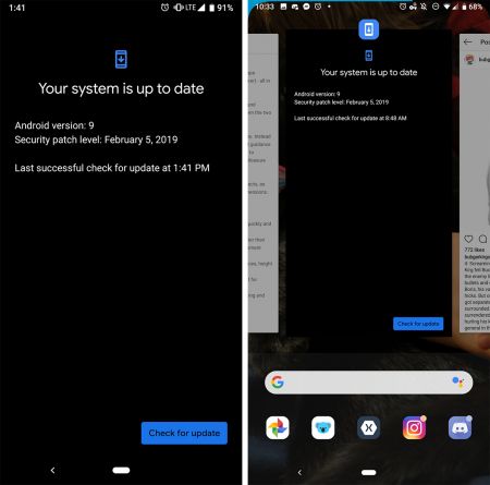 Un Dark Mode mai închis începe să apară în meniuri pe unele telefoane Pixel 3