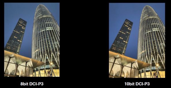 8 bit DCI-P3; 10 bit DCI-P3