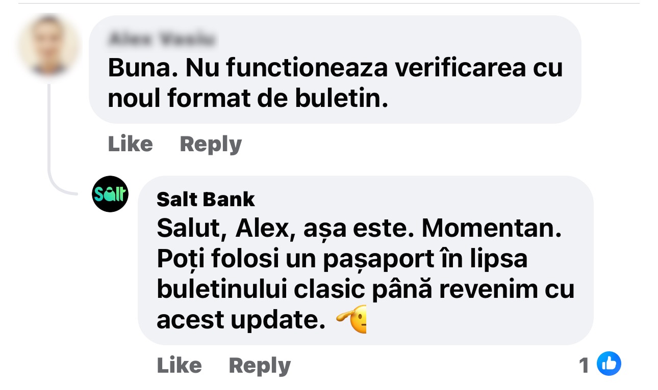 Ți se blochează aplicația Salt Bank în momentul în care încerci să te înregistrezi? Iată cum poți ocoli blocajul în cazul trimiterii fotografiei cu CI-ul